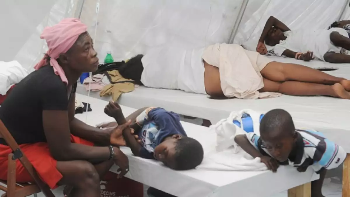 Haiti colera pacientes hospital