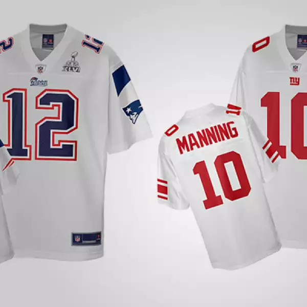 Si te consideras un fanático de alguno de estos equipos, puedes demostrarlo desde tu vestimenta y hasta en un llavero. ¿Cuánto cuesta? Si deseas el jersey de Tom Brady o de Eli Manning, el precio es 89.99 dólares.