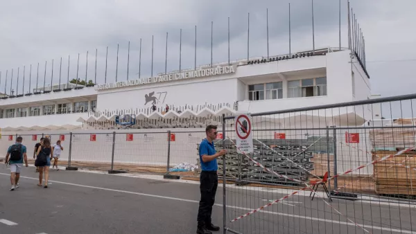 Preparation At The 77th Venice Film Festival