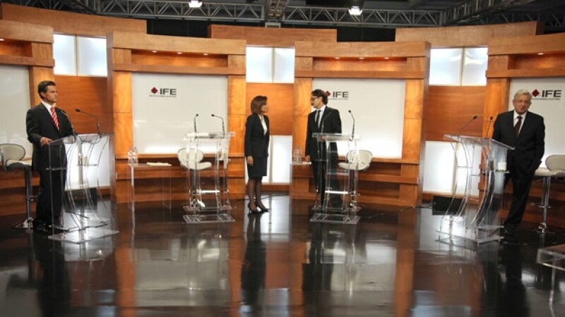 El debate entre los candidatos presidenciales