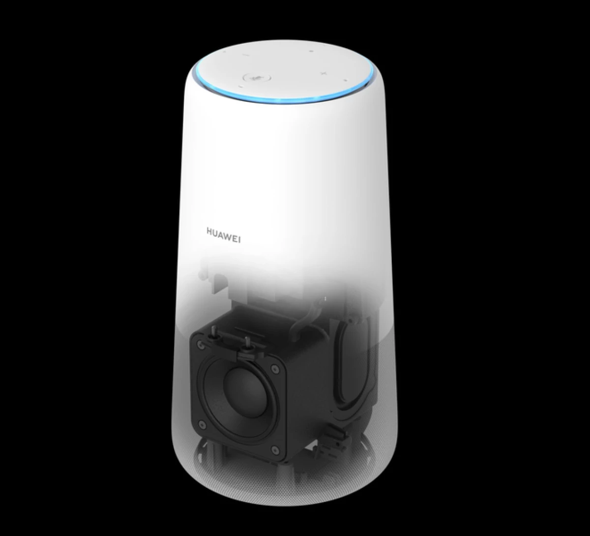 La bocina inteligente de Huawei es un dispositivo dos en uno: un parlante con inteligencia artificial y un router 4G.