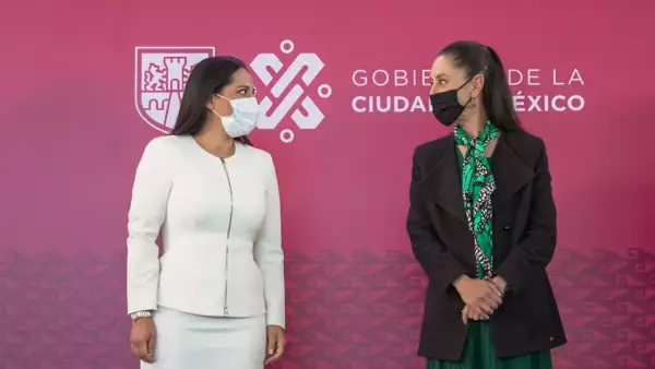 Sandra Cuevas y Claudia Sheinbaum