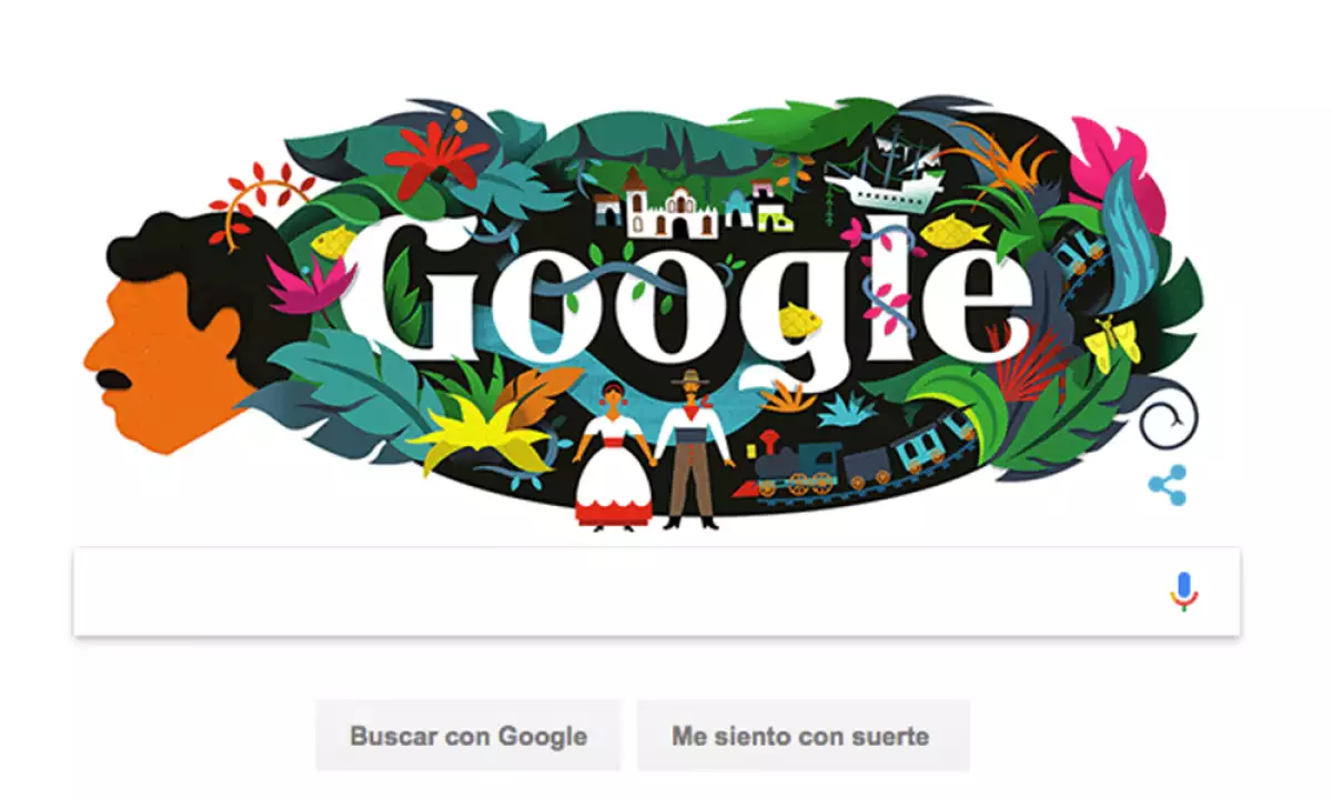 Doodle Gabriel García Márquez