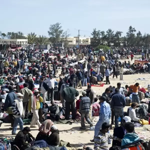 Túnez - refugiados libios