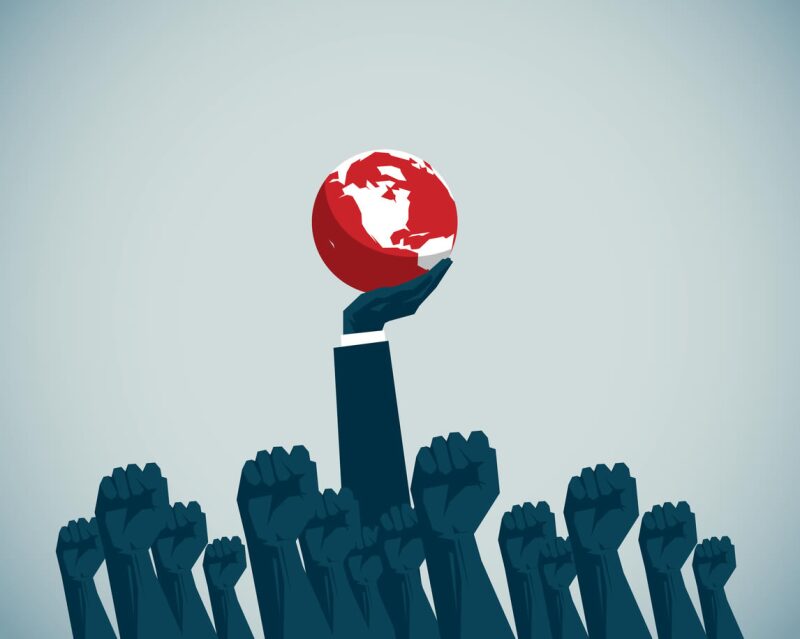 mundo organización puños
