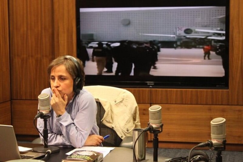 Aristegui cuetionó al dirigente del PRI-DF sobre red de prostitución.