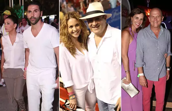 Eva Longoria y Pepe Bastón; Lucero y Michel Kuri y Ana Paula y Javier Sordo.