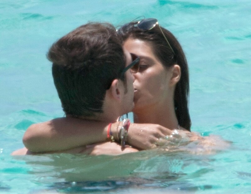 La pareja se mostró cariñosa toda su estancia.