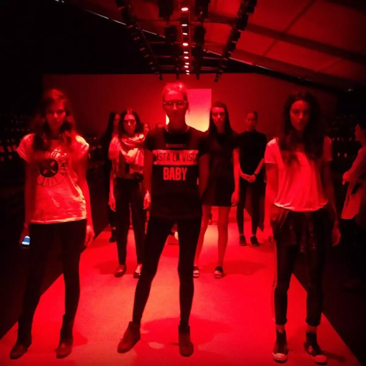 Bárbara compartió algunos momentos del ensayo.