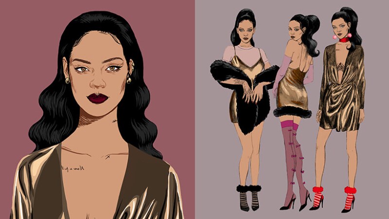 Rihanna Stance Holiday