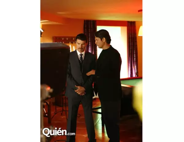 Leonardo con Ariel López Padilla.