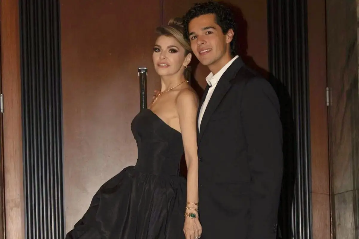 Itatí Cantoral y su hijo Eduardo