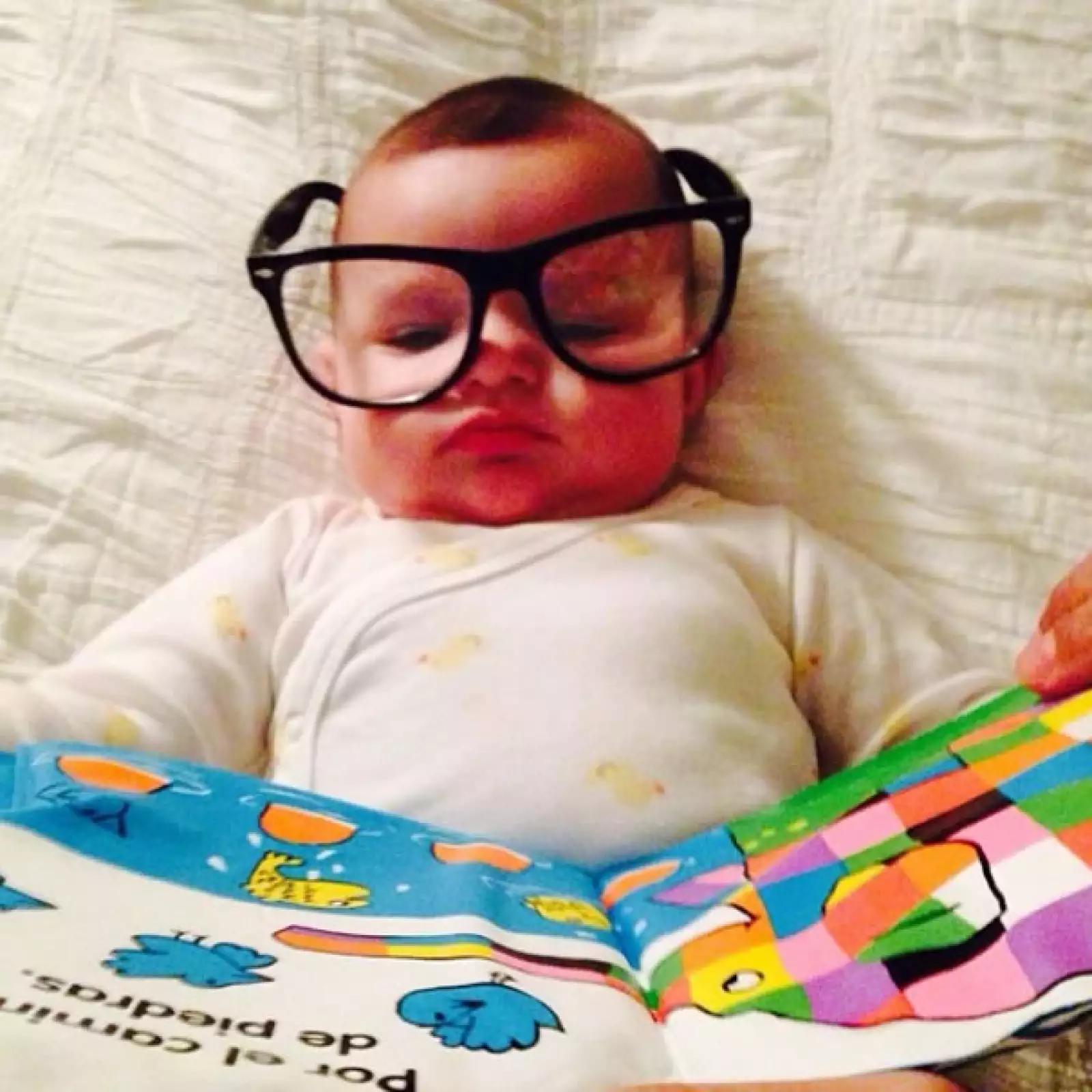 Así captaba Lorena a Luciana en sus momentos más tiernos.