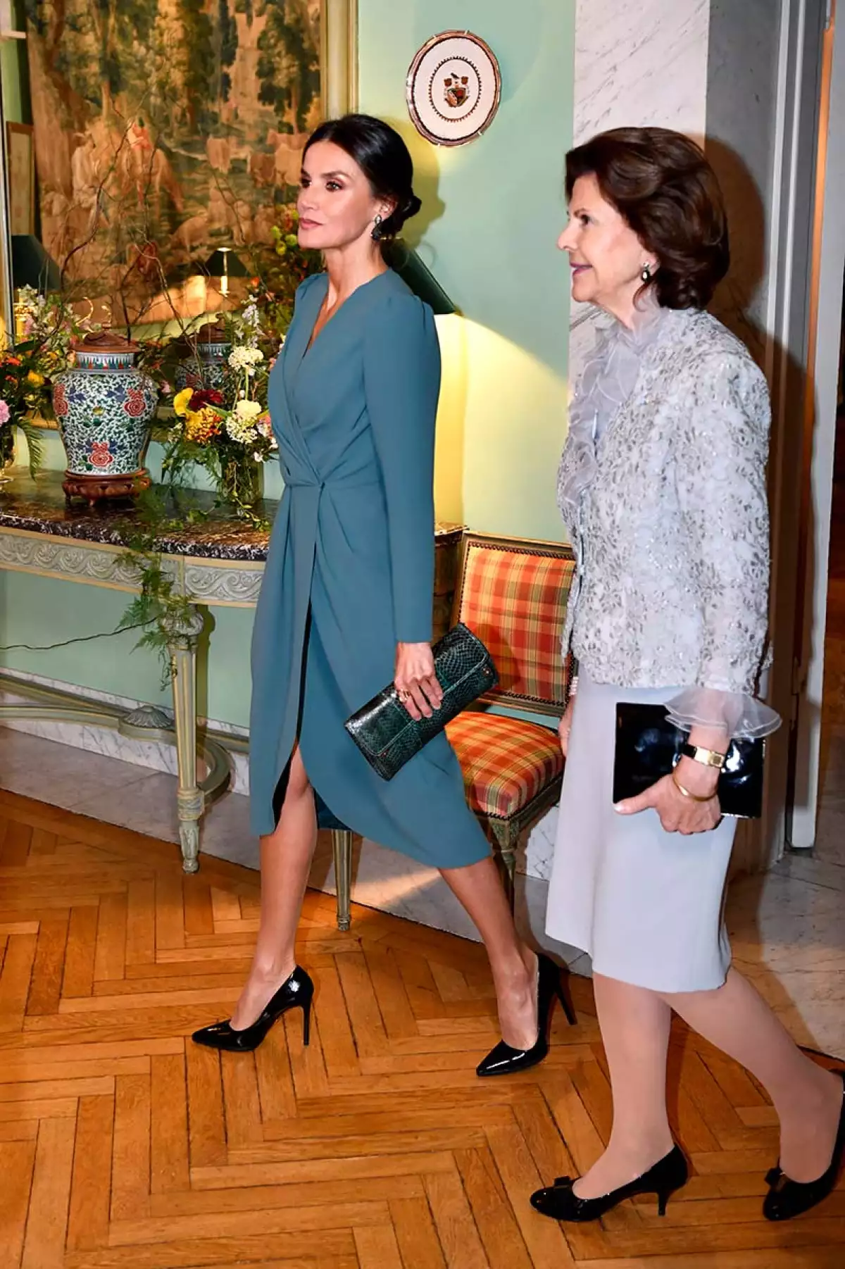 reina Letizia de España, reina Silvia de Suecia