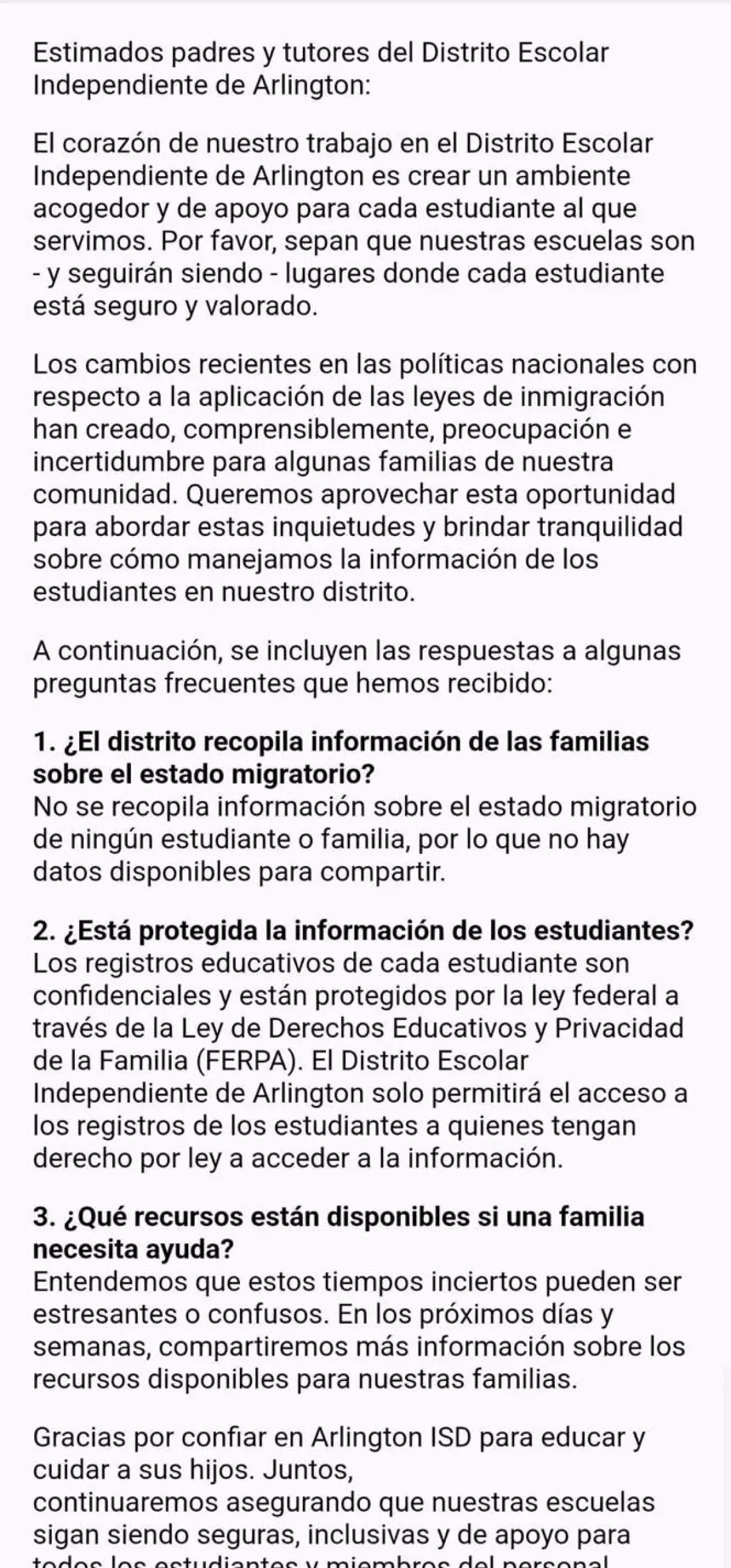 Escuela protege a niños migrantes