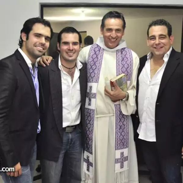 Javier Paez,Héctor José Rodríguez Garza,Padre Sergio Antonio González Galarza y Erick Haas