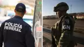 Policías federales y la Guardia Nacional