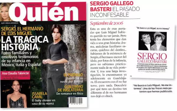 Sergio Gallego no vivía con las mismas comodidades que sus hermanos.