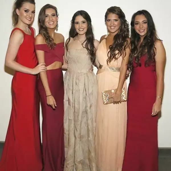 Daniela Montgomery,Alejandra Sainz,Mariana Villa,Paola Benítez y Johanna Serna