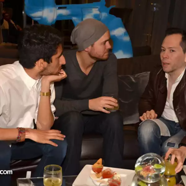 Maximiliano Ruelas, Richard Nicholls y Rolando Santana