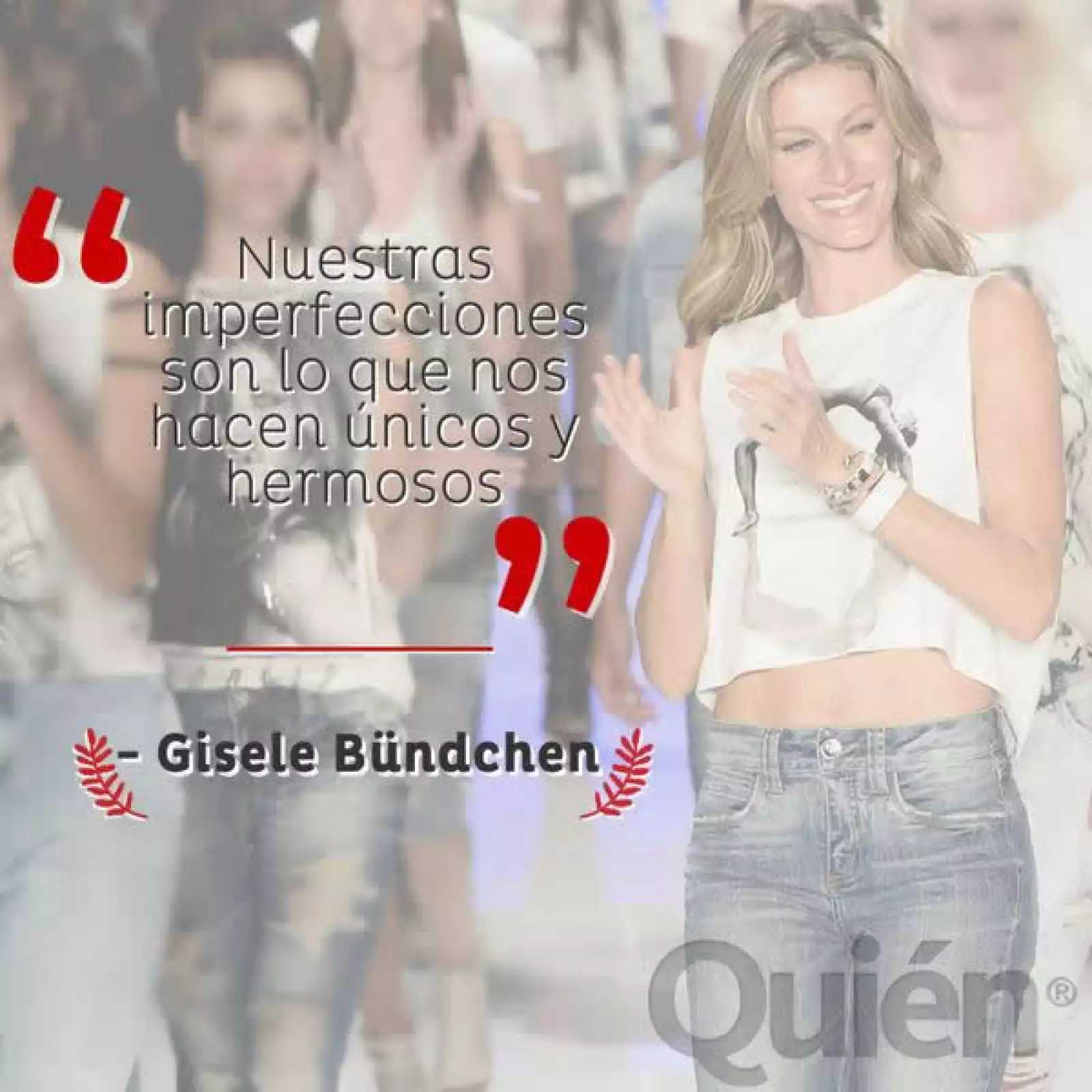 Nuestras imperfecciones son lo que nos hacen únicos y hermosos. - Gisele Bündchen