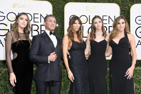 Familia Stallone Golden Globes 2017