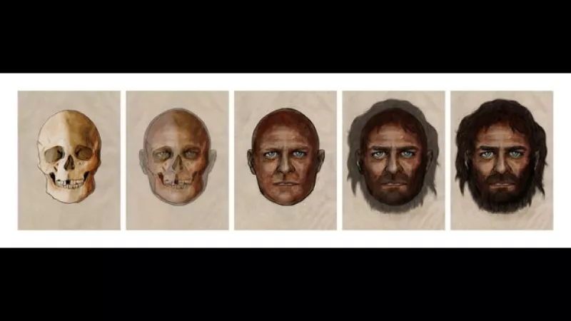 europeos 7,000 años piel ojos