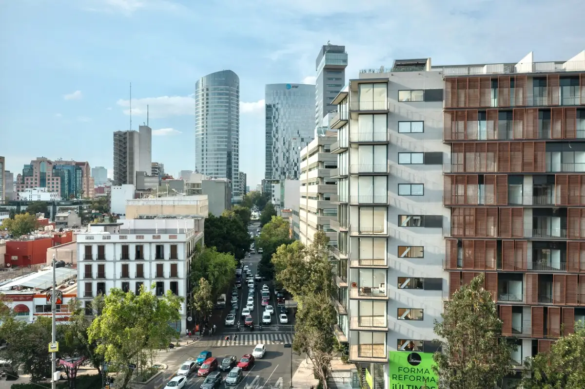 Edificios de departamentos en la Ciudad de México.