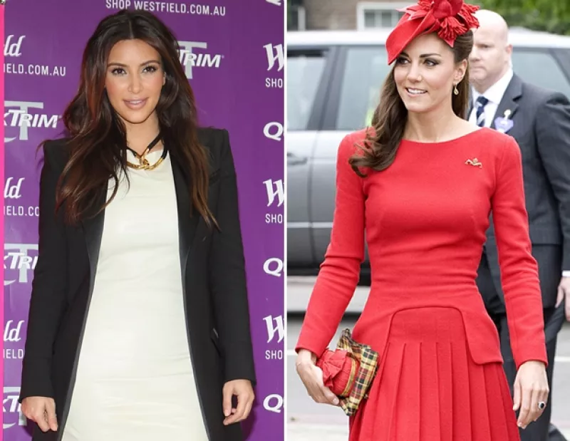 Aprovechando un viaje a Londres, la novia de Kanye West reveló su deseo de platicar con la Duquesa de Cambridge.