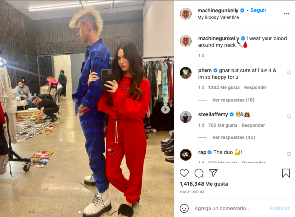 Machine Gun y Megan Fox.