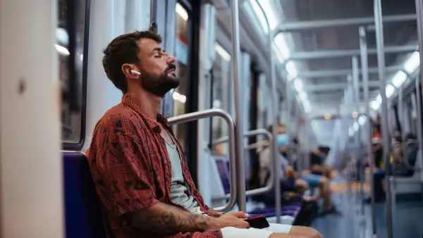 Taking a break while in transit