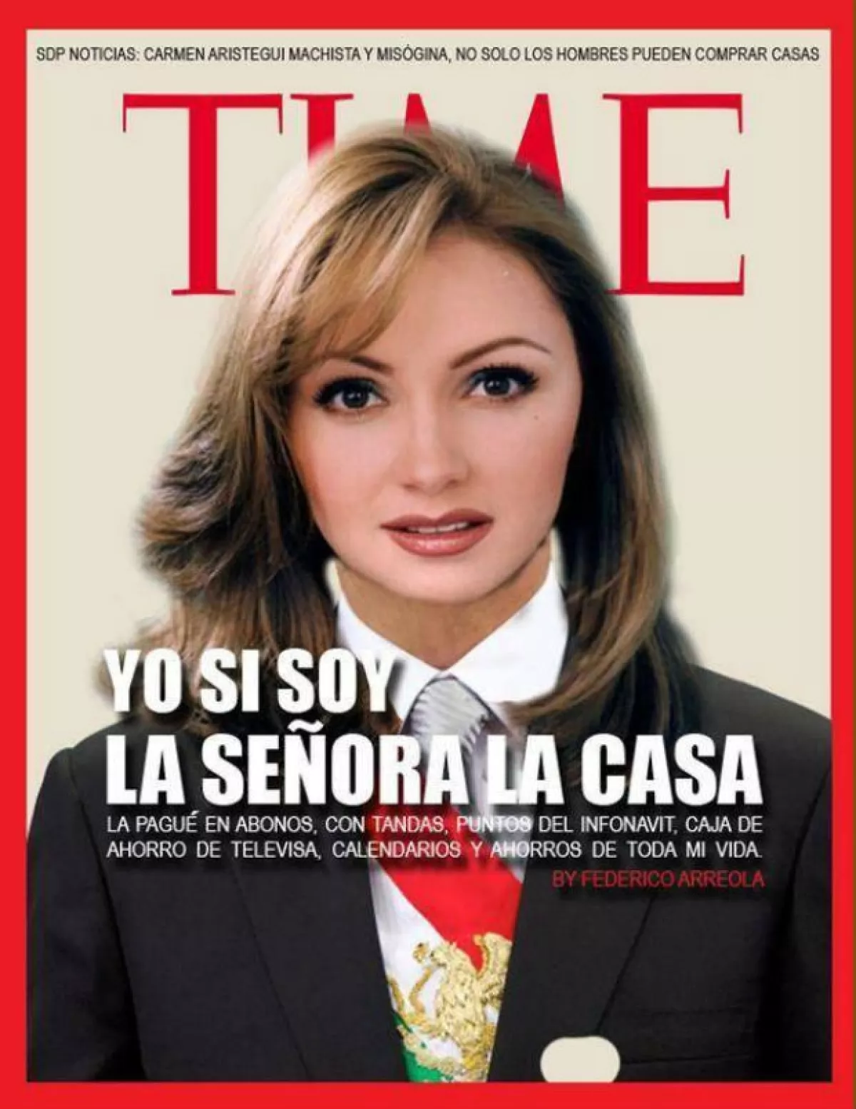 Este meme hace alusión a las declaraciones que diera Peña Nieto en el pasado al mencionar "yo no soy la señora de la casa".