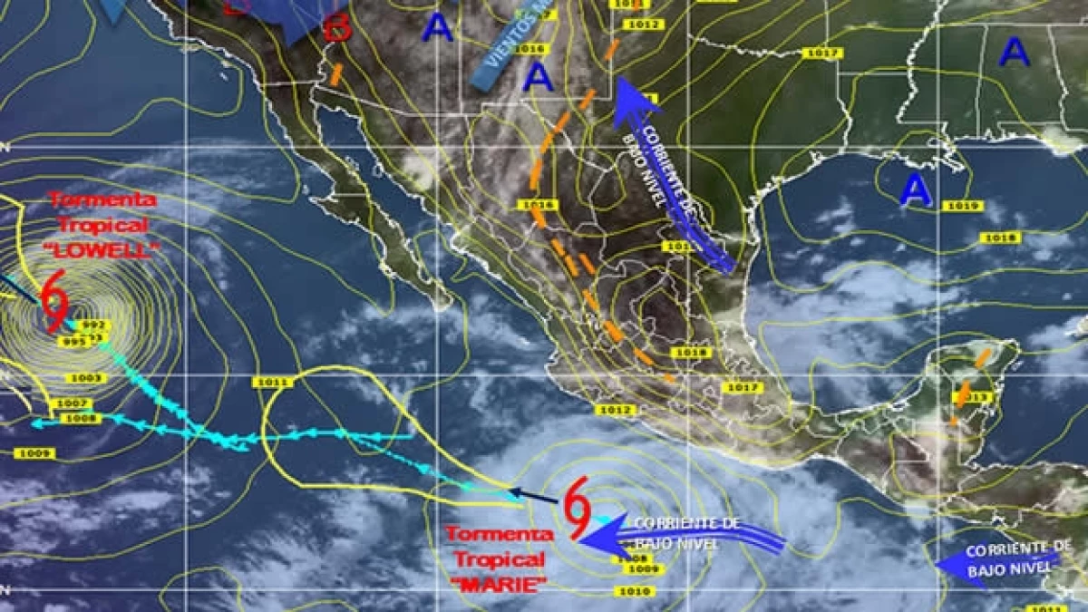 Marie, Lowell, lluvias, conagua, 22 agosto 2014