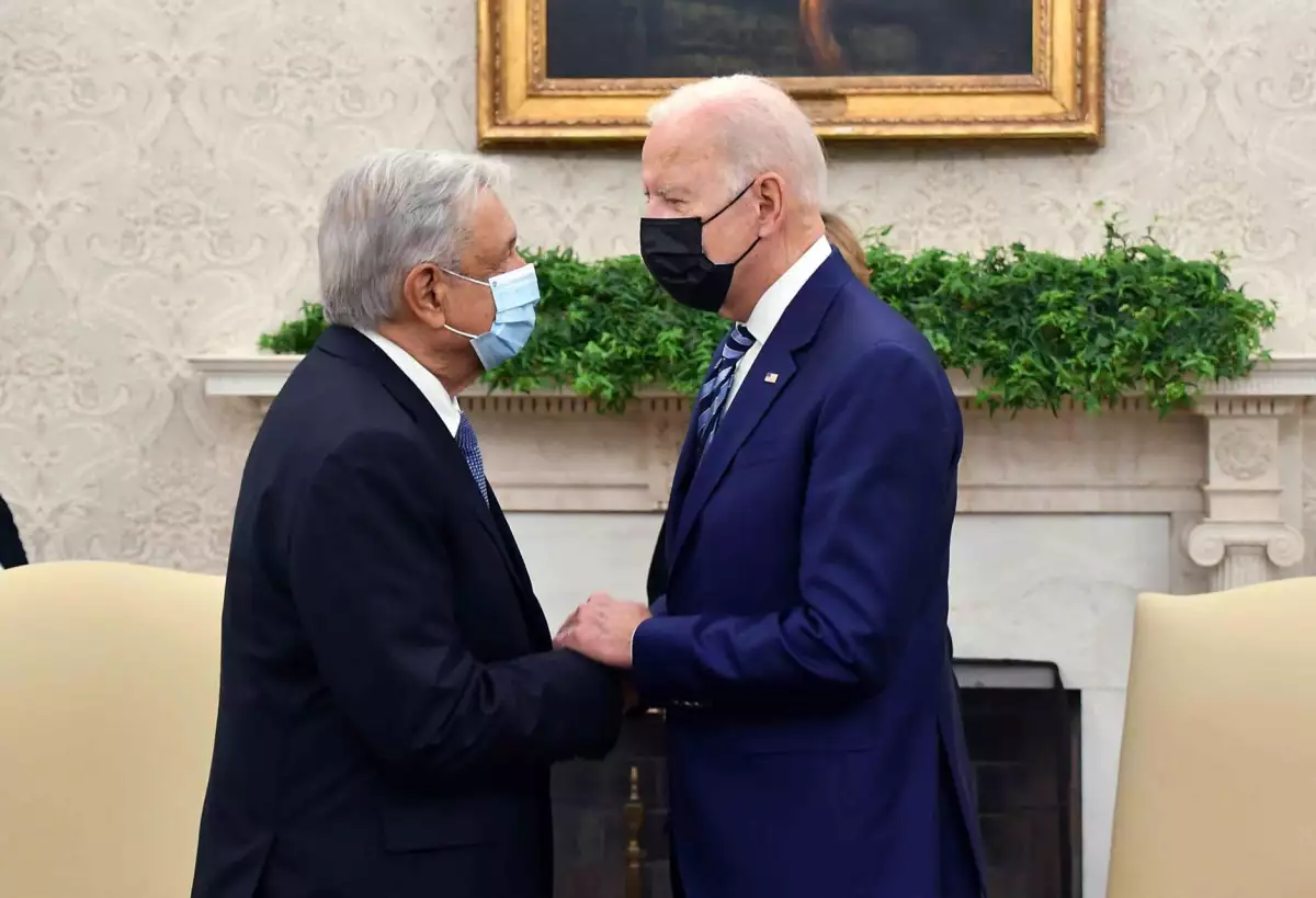Andrés Manuel López Obrador, Presidente de México, y Joe Biden, Presidente de Estados Unidos, se reunieron en la Casa Blanca.