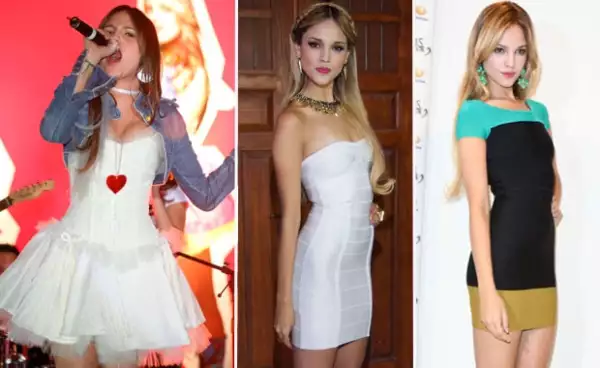 Eiza inició su carrera en 2007 y en 2012, cuando grabó Amores Verdaderos, presentó un cambio notable en su imagen.