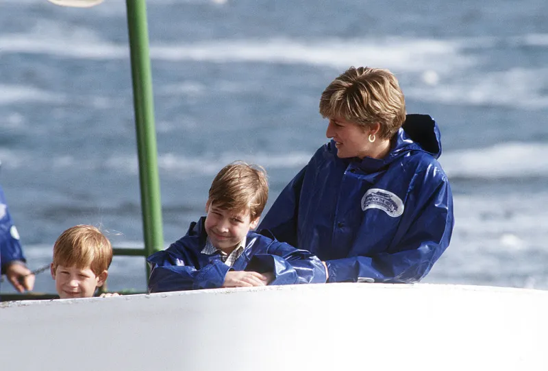 Diana y los príncipes William y Harry