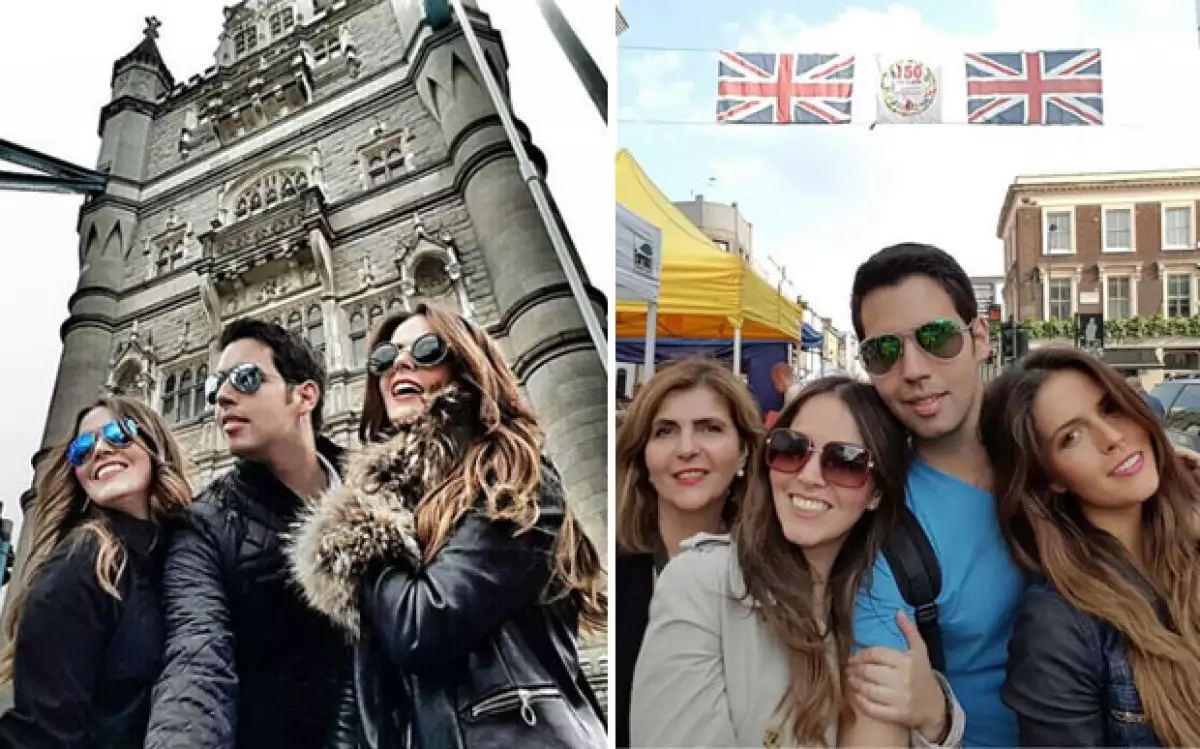 La actriz disfrutó de la compañía de su familia en este viaje.