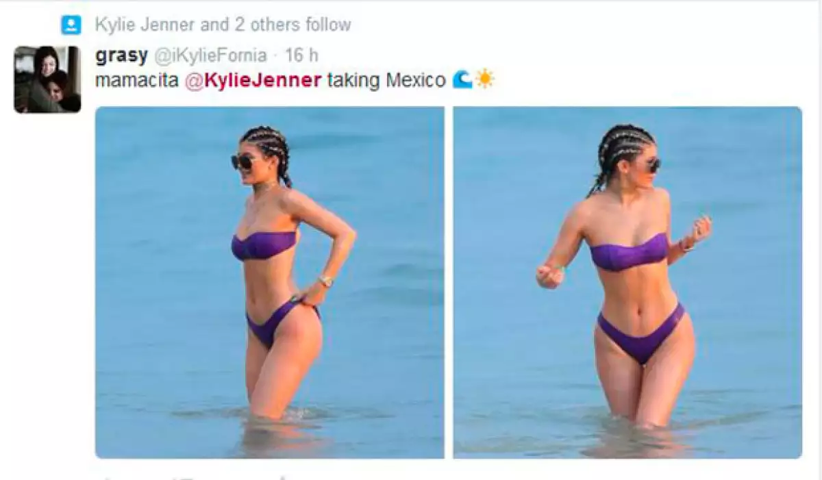 La hija de Kris Jenner continúa celebrando su cumpleaños 18 y ahora disfruta de las playas mexicanas junto a su novio Tyga, su hermana y más amigos.
