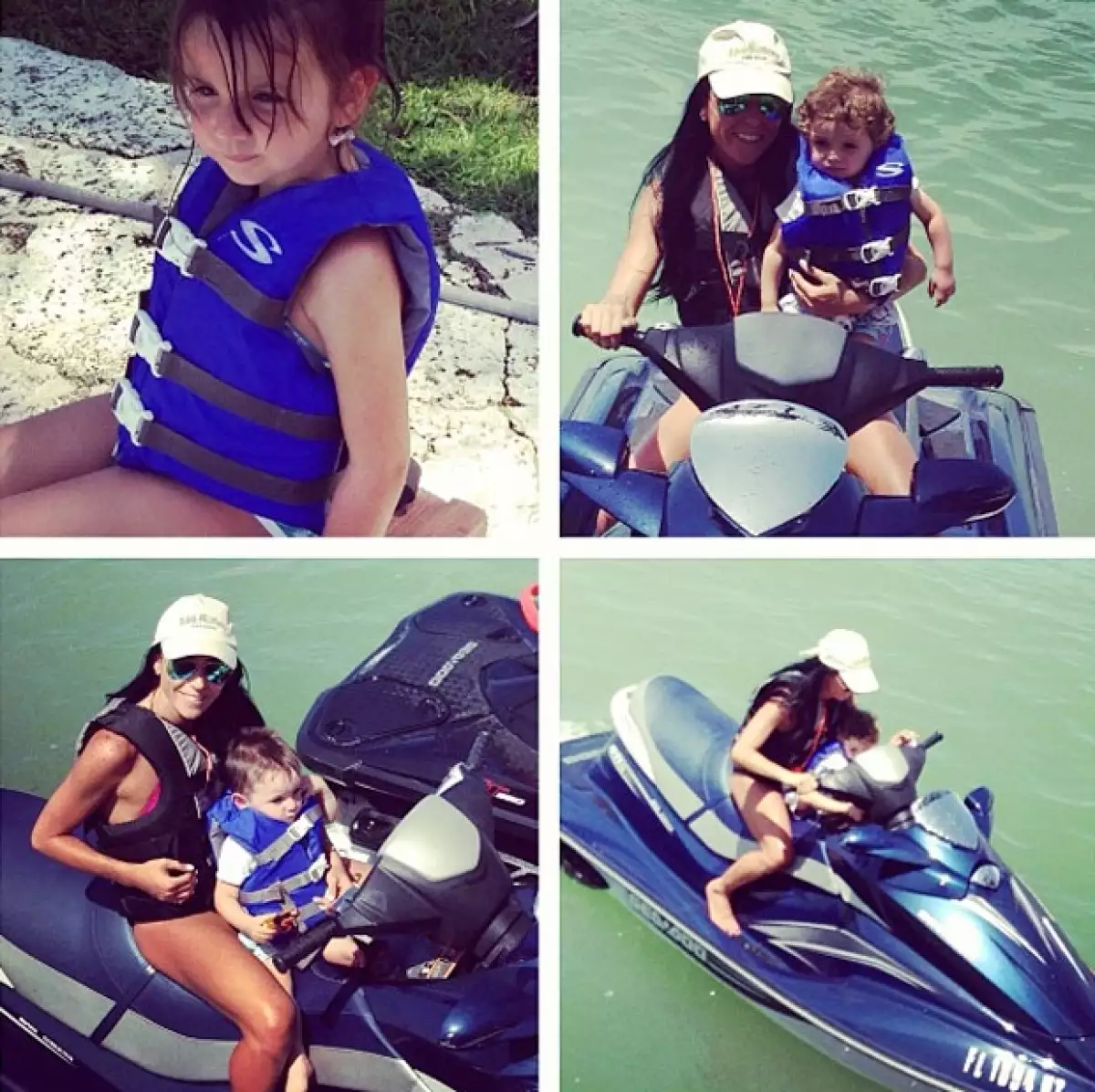 La familia pasa agradables momentos juntos.