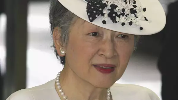 Empress Michiko Arrives At The Japanse Red Cross Society Meeting