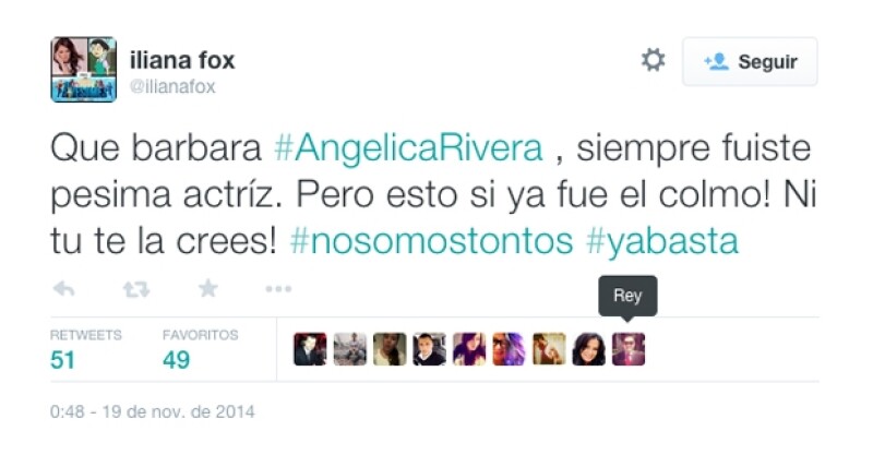 Iliana Fox compartió su opinión sobre el trabajo de Angélica Rivera como actriz.