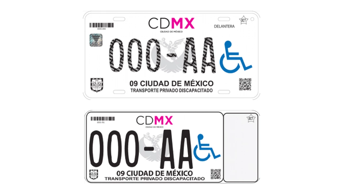 Las placas tendrán un icono de una persona en silla de ruedas.