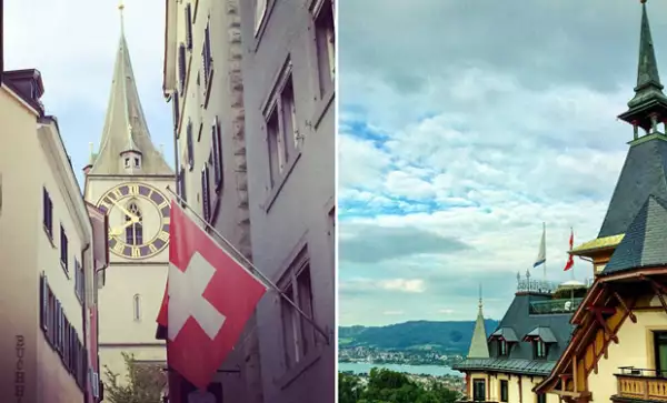 La vista del cantante a su llegada a Zurich hace un par de días.