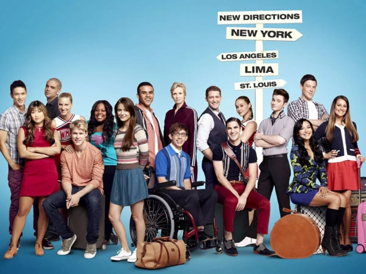 El elenco de Glee.