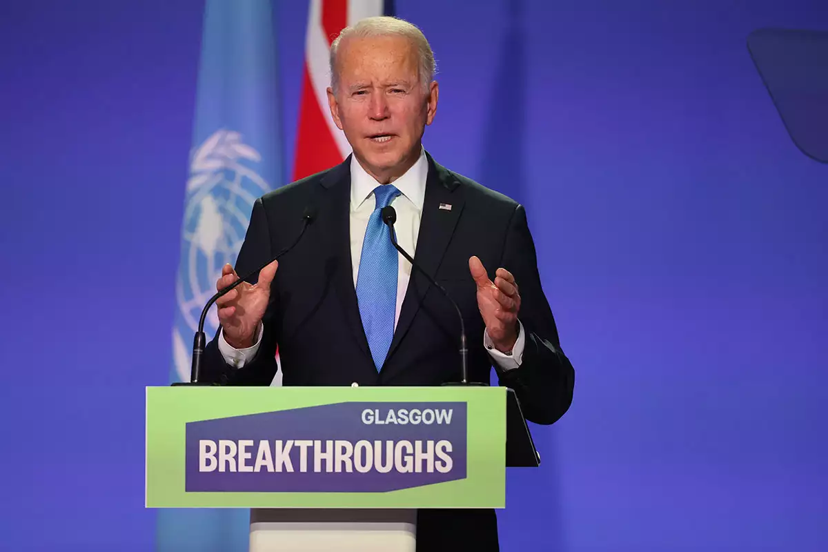Joe Biden en COP26