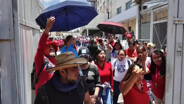 Marcha de la CNTE hoy: maestros vandalizan oficinas de la SEP