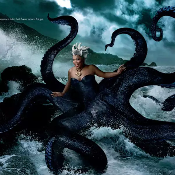 Desde 2007 Annie ha sido la fotógrafa de las campañas de Disney, este año Queen Latifah personificó a la villana Úrsula de la película `La Sirenita´.