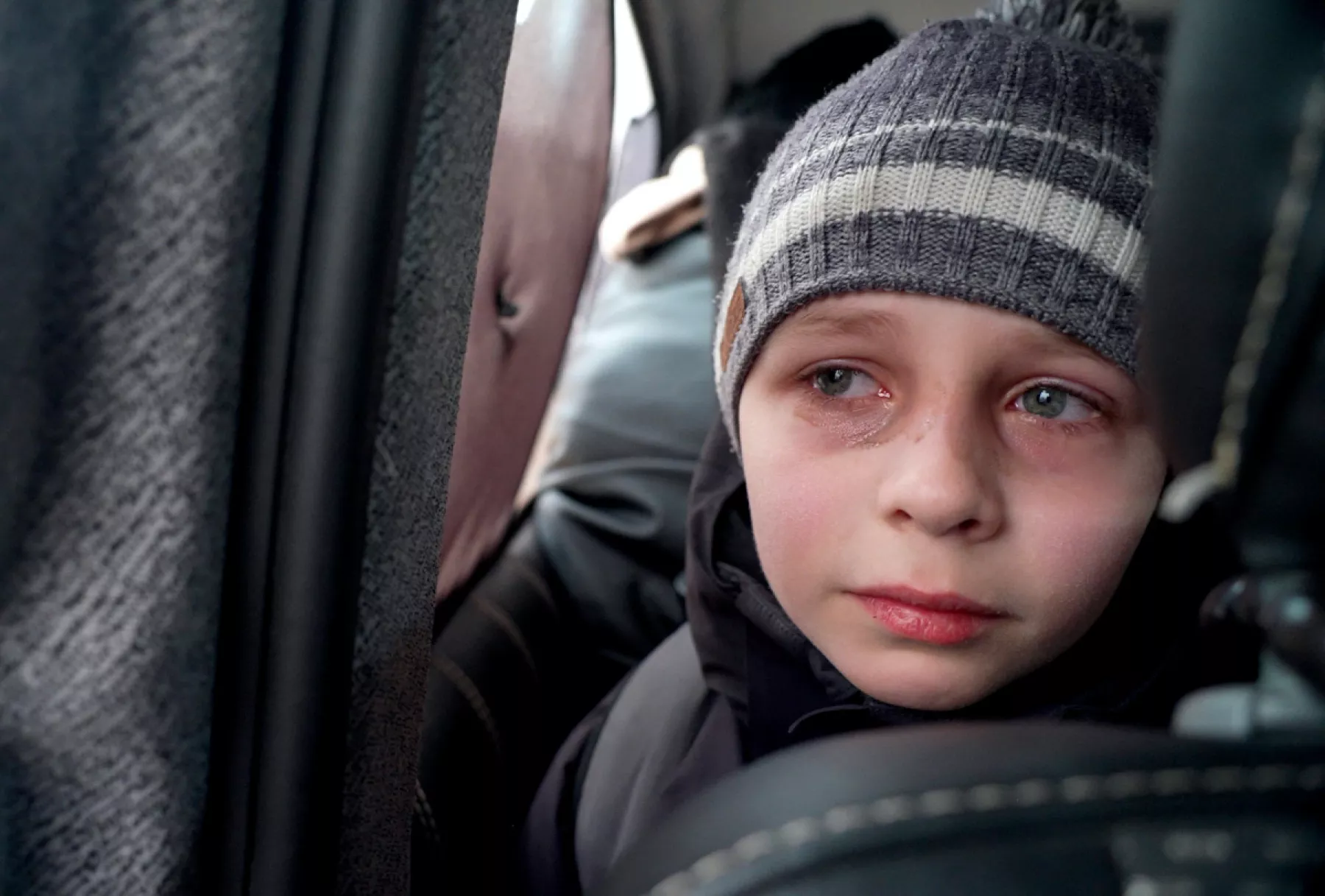 Mark Goncharuk, un niño que vive en Kiev, narra como fue separarse de su padre a causa de la guerra)