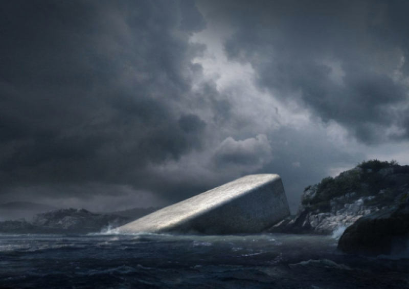 El exterior de Under, en Noruega