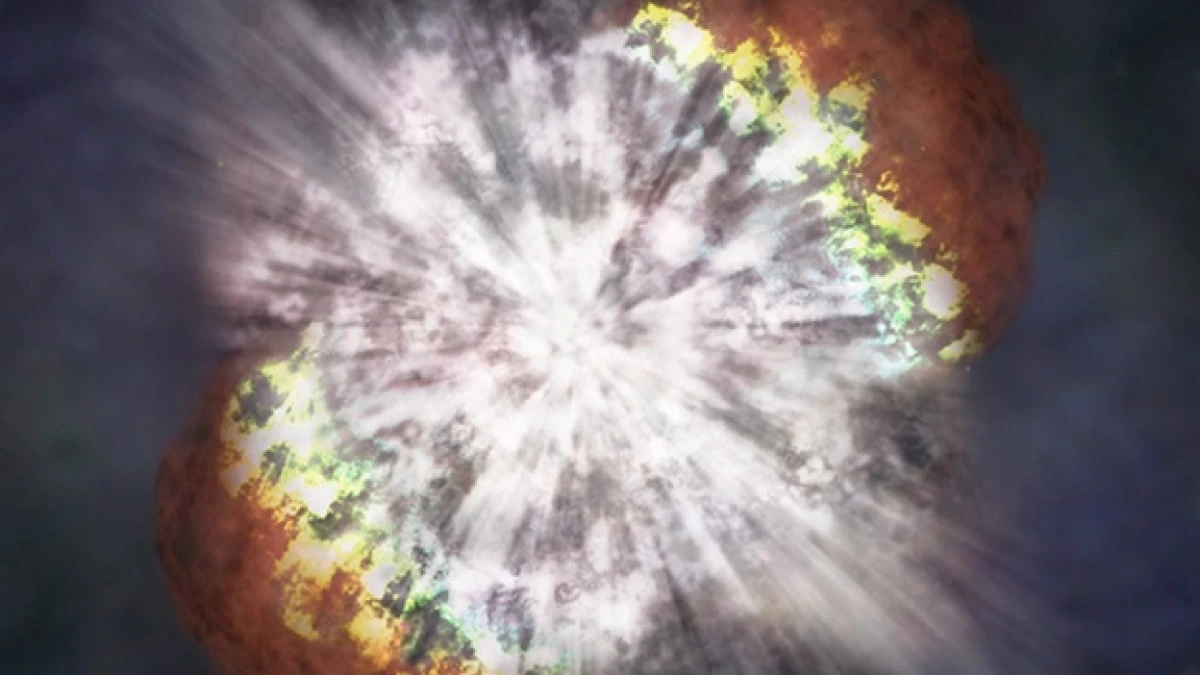 dibujo de la nasa sobre una supernova